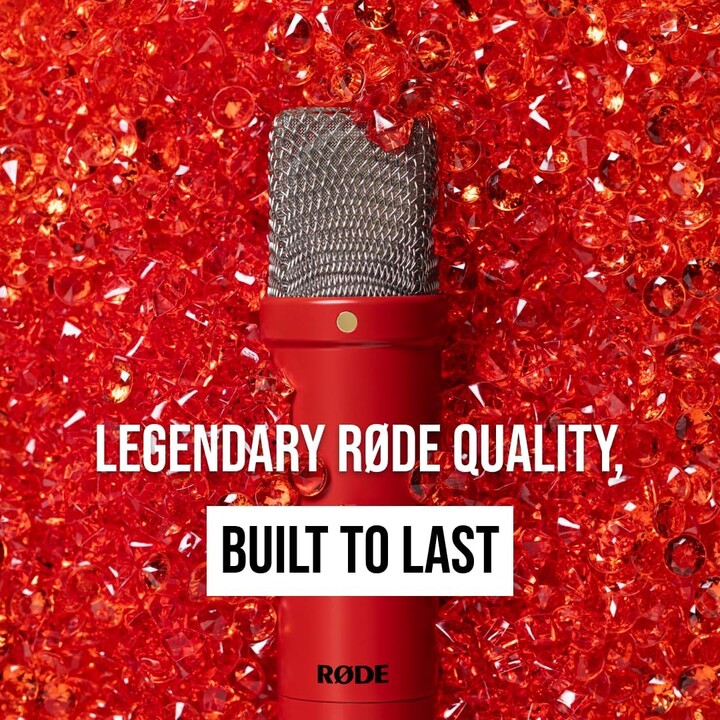RODE NT1 Signature Rojo - Micrófono de Condensador