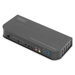 Digitus KVM switch, 2x1 HDMI, HDMI output, USB, 4Kx2K with 60 Hz