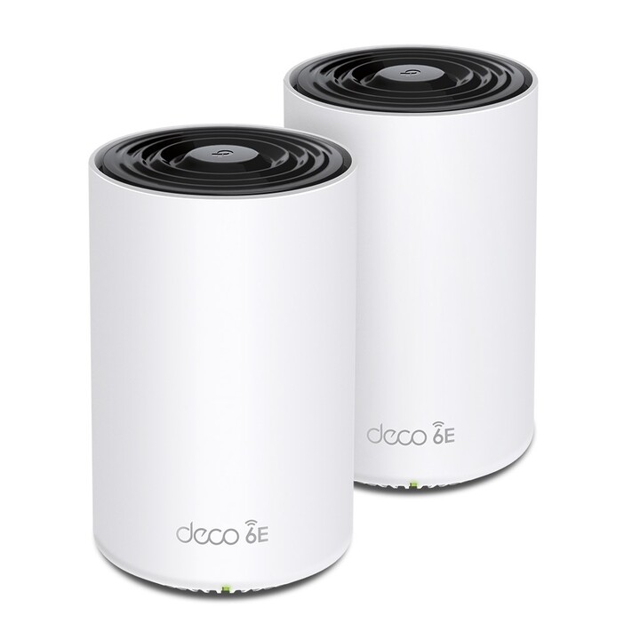 TP-Link Deco XE75 Pro (confezione da 2) Tri-band (2,4 GHz/5 GHz/6 GHz) Wi-Fi 6E (802.11ax) Bianco 3 Interno