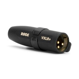 RØDE VXLR+ gender changer for 3.5mm TRS mini-jack XLR cable Black