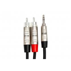 Hosa - Cable PRO TRS 3,5mm - 2 x RCA 3m
