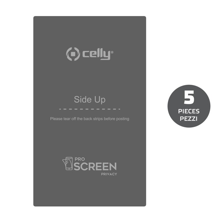 Celly PROFILM5PRIV film de confidentialité pour écran 5 pièces transparent