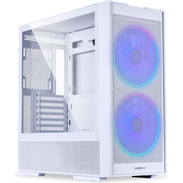 Lian Li Lancool 206 Gehäuse, Mid Tower, ATX, gehärtetes Glas – Weiß