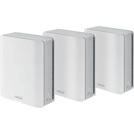 Router mesh WiFi 7 (802.11be) tri-band, 18 Gbps, Asus ZenWiFi BT10 confezione da 3 bianco