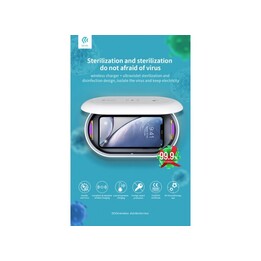 Cargador inalámbrico + caja de desinfección UV