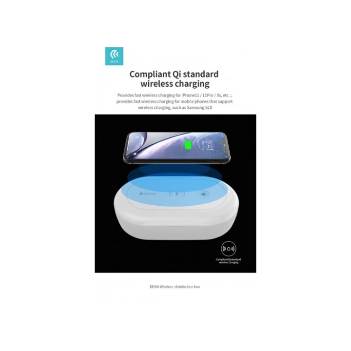 Wireless Charger + UV disinfection box