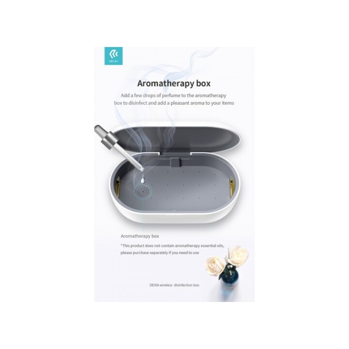 Chargeur sans fil + boîte de désinfection UV