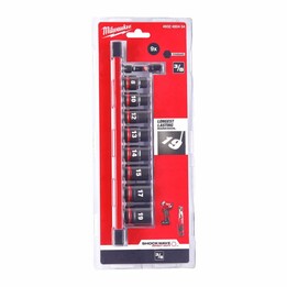 MILWAUKEE IMPACT SOCKET SET 3/8" 9pcs