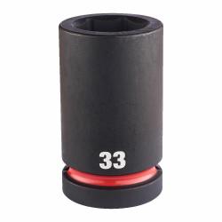 MILWAUKEE IMPACT SOCKET 1" 33mm LONG