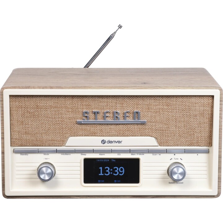 Denver Retro radio MDA-525LW light wood