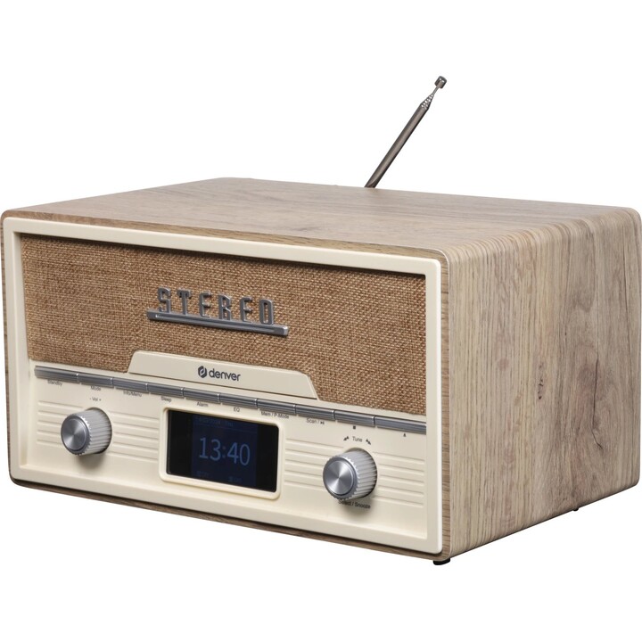 Denver Retro radio MDA-525LW light wood