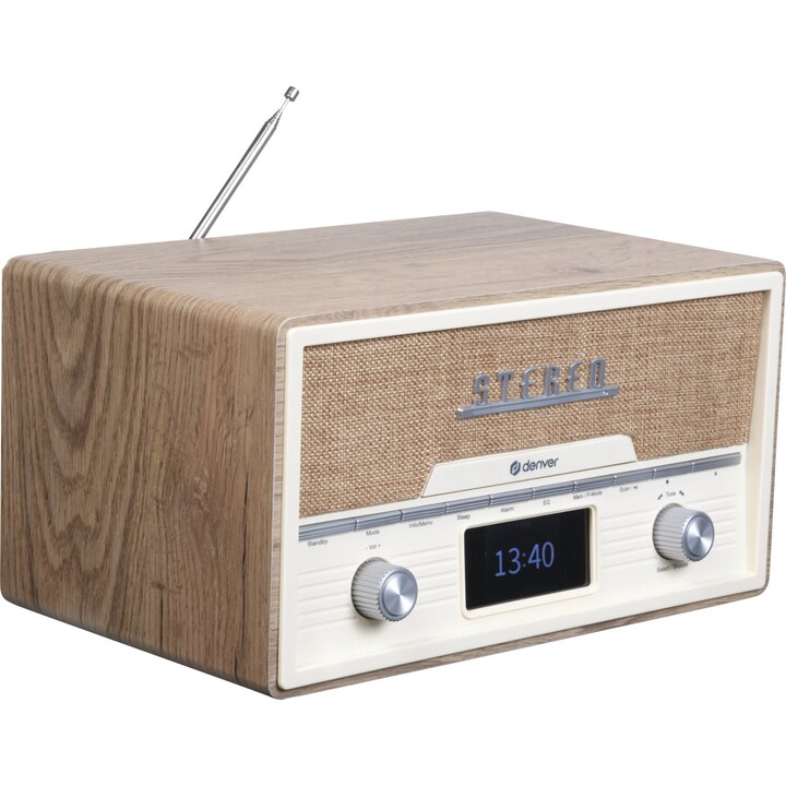 Denver Retro radio MDA-525LW light wood