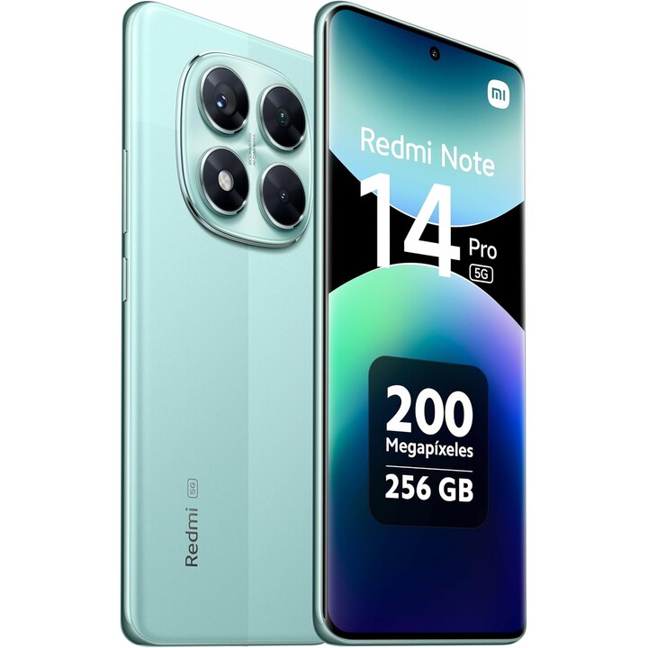 Xiaomi Redmi Note 14 Pro 5G, 8+256GB, 200MP AI camera, 5110mAh battery, AI features, Green