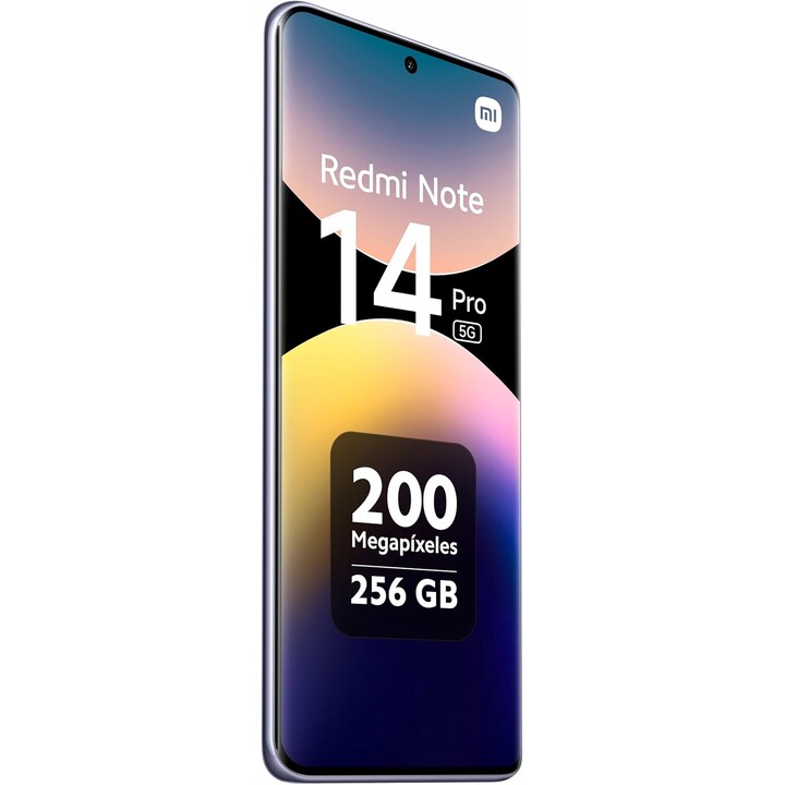 Xiaomi Redmi Note 14 Pro 5G, 8+256 GB, 200 MP AI-Kamera, 5110 mAh Akku, AI-Funktionen, Lila