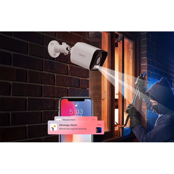 Arenti O3 WiFi IP65 4MP 2,5K Außenkamera weiß