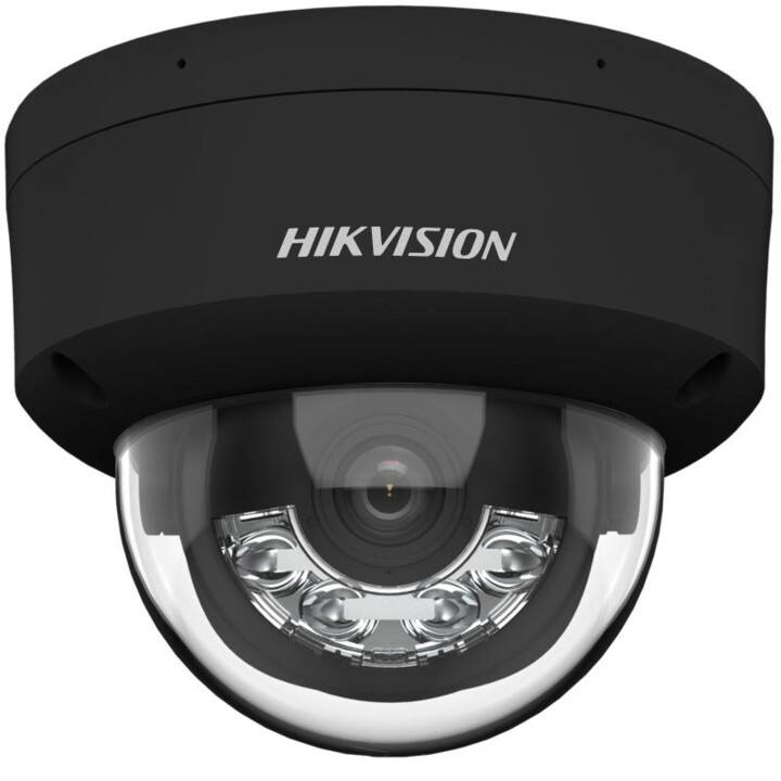 Câmera de rede de cúpula fixa de luz híbrida inteligente Acusense de 8 MP DS-2CD2183G2-LIS2U (4 mm)