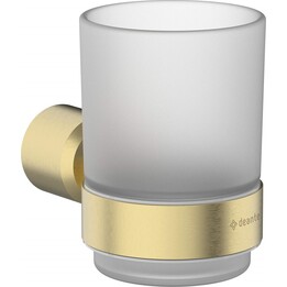 Deante Arnika wall-mounted tumbler brushed gold