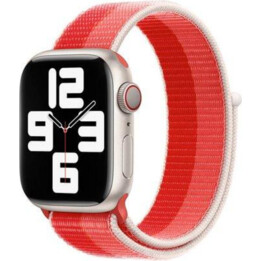 Bracelet Devia pour apple watch 42/44/45/49mm boucle duo rose pivoine/rouge