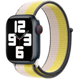 Cinturino Devia Per Apple Watch 38/40/41Mm Loop Duo Latte Avena/Giallo