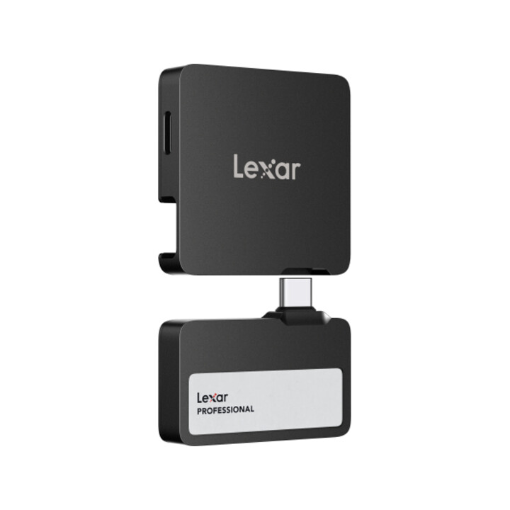 SSD portatile esterno Lexar Professional Go da 1 TB, USB 3.2 Gen2 fino a 1050 MB/s in lettura e 1000 MB/s in scrittura con hub 4