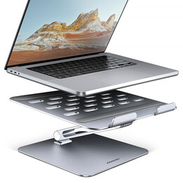 Axagon STND-LQ Gris - Supporto per computer portatile