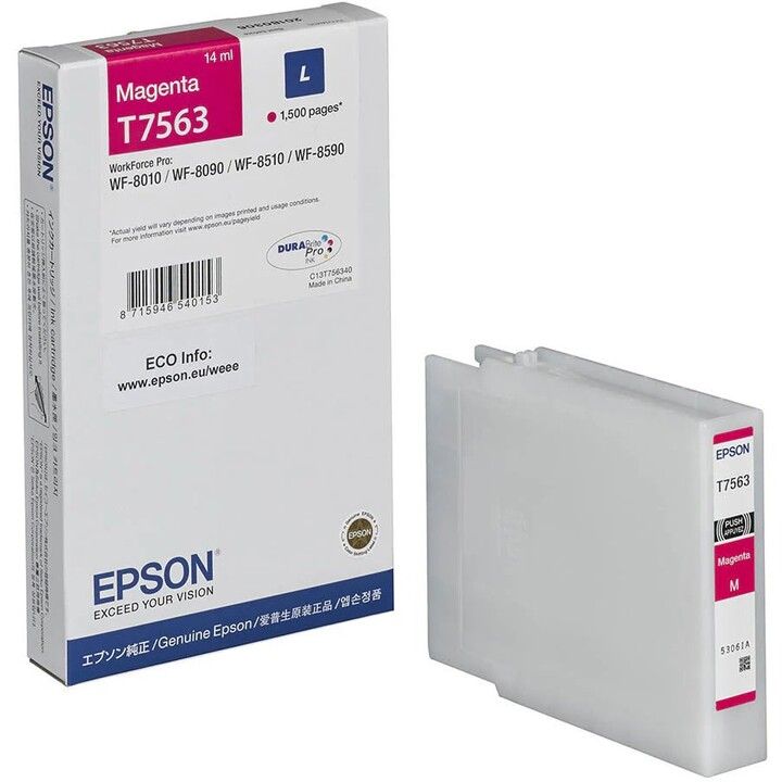 Epson T7563 Magenta-Patrone WF Pro WF-8010 WF-8090 WF-8510 WF-8590