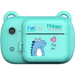 A7 Verde - Camera istantanea con stampa per bambini