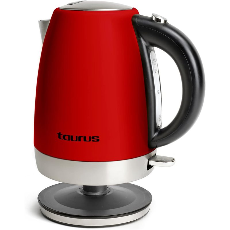 Taurus Vintage Red Electric Kettle Red