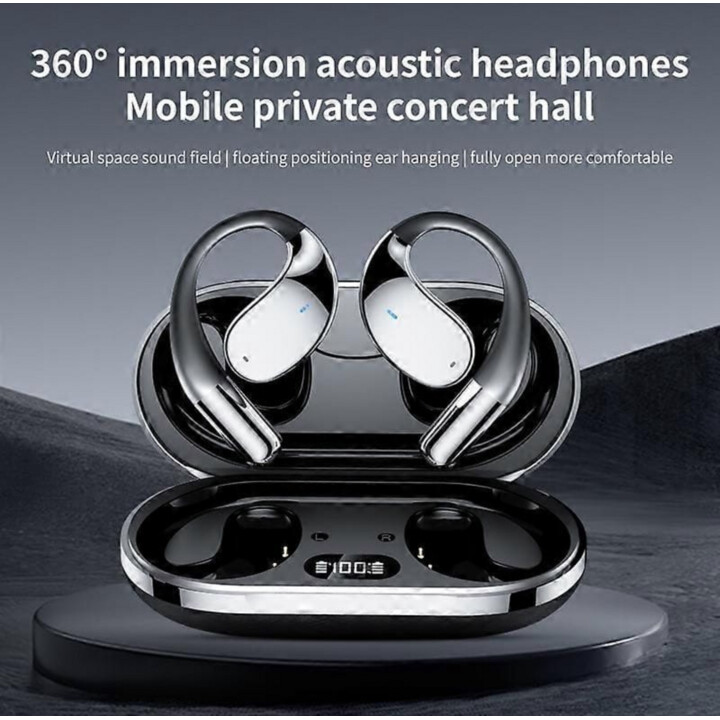 HBQ YYK-Q39 Gancho Negro - Auriculares Bluetooth