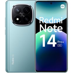 Xiaomi Redmi Note 14 Pro Plus 5G, 8 + 256 GB, câmera AI de 200 MP, HyperCharge de 120 W, recursos AI, azul