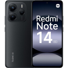 Xiaomi Redmi Note 14 5G, 8+256 GB, sistema fotocamera AI da 108 MP, batteria da 5500 mAh, funzionalità AI, Nero
