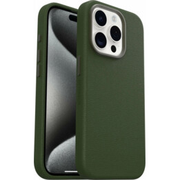 Funda para móvil contraportada otterbox symmetry verde magsafe iphone 15 pro
