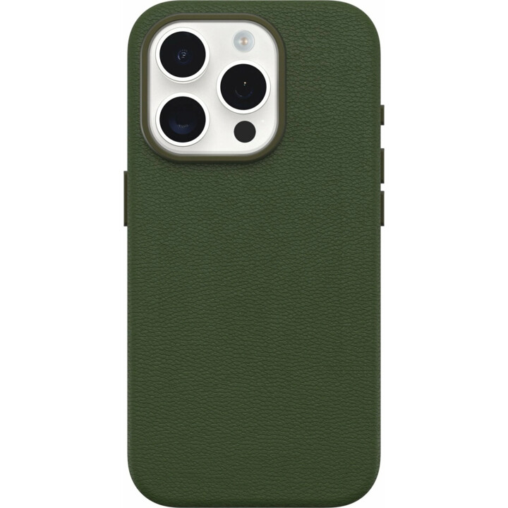 Funda para móvil contraportada otterbox symmetry verde magsafe iphone 15 pro