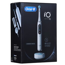 ORAL-B iO Series 10 Stardust White brosse à dents électrique + chargeur iO Sense Blanc