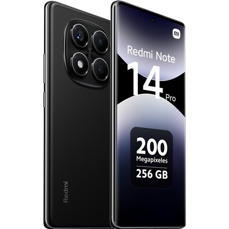 Xiaomi Redmi Note 14 Pro, 4G Smartphone 8+256GB, 50 Million Pixels, NFC Function, Midnight Black