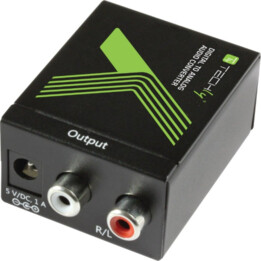 Techly Digital Audio vers Convertisseur audio analogique