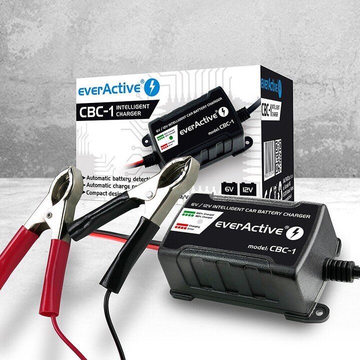 Caricabatteria da auto everActive CBC1 6V/12V