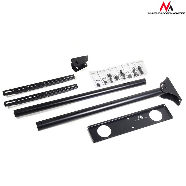 Maclean MC-631 - Supporto da soffitto per schermo TV LCD LED 32-55", 50kg, VESA orientabile 90°
