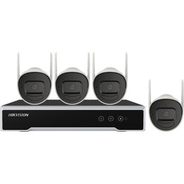 Kit de caméras cylindriques Wi-Fi NK844W0H-1T(E) 4 MP, NVR 8 canaux pour 4 caméras