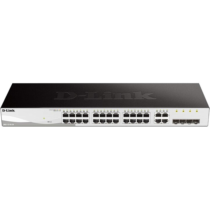 D-Link DGS-1210-24 network switch Managed L2 Gigabit Ethernet (10/100/1000) Black, Gray 1U