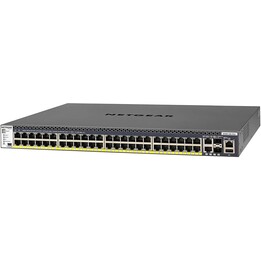 Netgear M4300-52G-PoE + 1000W PSU gerenciado L2 / L3 / L4 Gigabit Ethernet (10/100/1000) Power over Ethernet (PoE) 1U preto