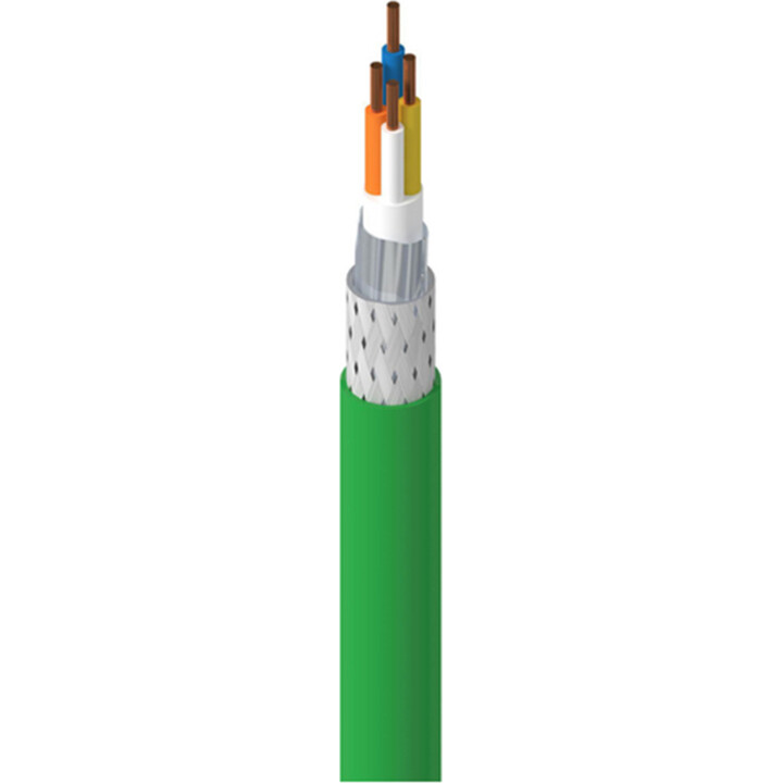 Cable PROFINET tipo A - 2 pares de hilos, cat.5e, SF/UTP, Eca, AWG 22/1, PVC, 100m, verde, cartón