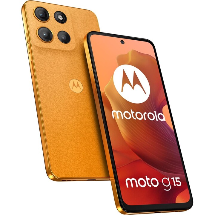 Motorola Moto G15 17,1cm (6.72), 8GB 128GB, Smartphone 4G Dual SIM, Android 15, USB tipo C, 5200mAh, Arancione