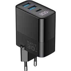 Carregador Havit USB-A1+USB-A2+USB-C UCLE001 UE