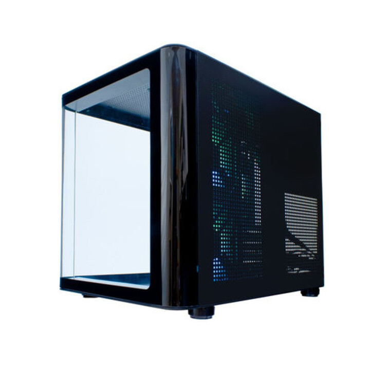 Caja semitorre/atx coolbox gm100 vision s/fuente usb3.0 negra a-rgb c/ventana