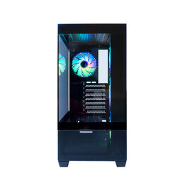 coolbox ga250 vision mid-tower/atx case com fonte usb3.0 preta a-rgb com janela
