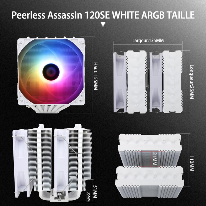 ThermalRight Peerless Assassin 120 SE ARGB Branco