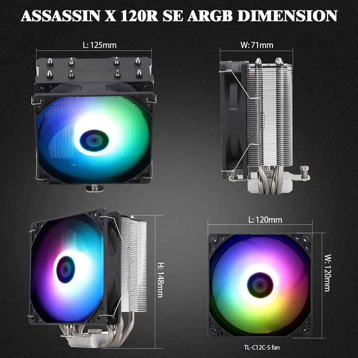 ThermalRight Assassin X 120 Refined SE ARGB Schwarz