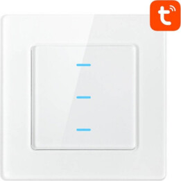 Avatto N-TS10-W3 3 bouton WiFi Smart Touch Interrupteur blanc