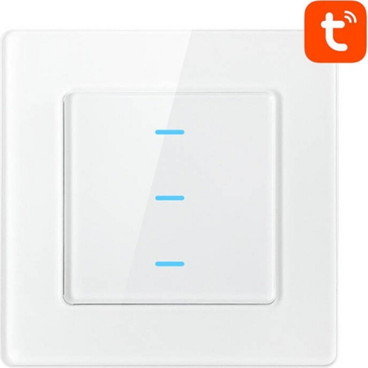Avatto N-TS10-W3 3 bouton WiFi Smart Touch Interrupteur blanc
